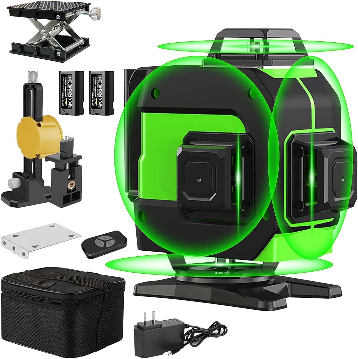 Laserwaage Selbstnivellierend Cisivis 16-Linien Laserwaage – 4D 360° Kreuzlinienlaser Mit Selbstnivellierung Für Präzises Arbeiten Laserliner Wasserwaage