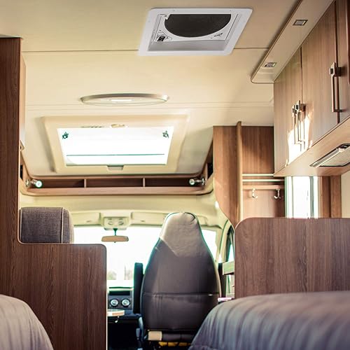 Miniatura 6 de Hike Crew Ventilador de ventilación de techo RV de 14 pulgadas  Ventilador de entrada y escape de 12 V de 3 velocidades de 12 V  Apertura y cierre