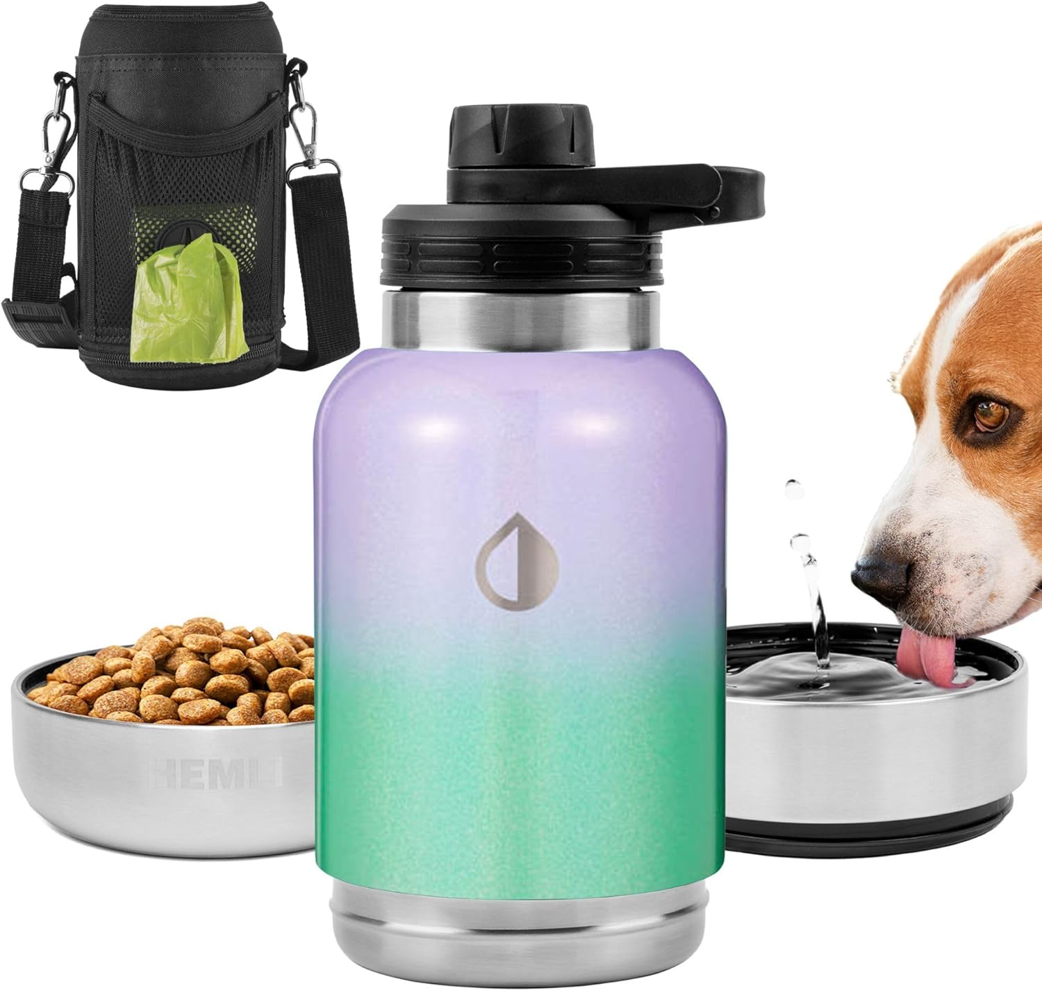 Dog Water Bottle Insulated Dog Travel Water Bottle