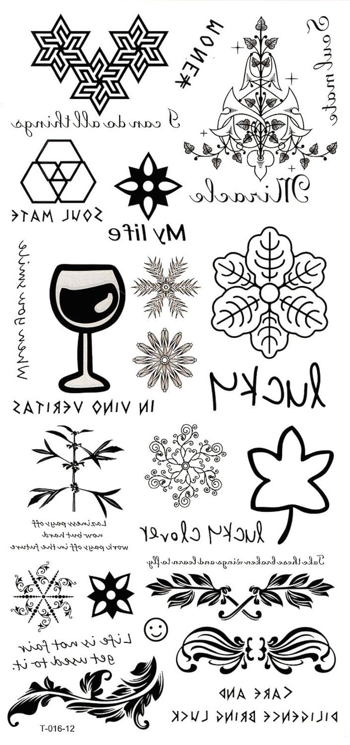 Grashine long last temporary tattoos Different unique
