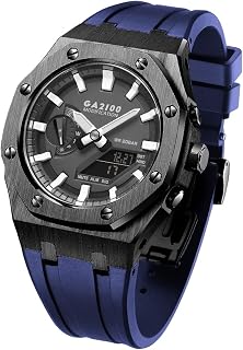 5rd for G-Shock GA2100 GA2110 Mod Kit Metal Watch Bezel Soft Silicone Strap Watch Modding Replacement Accessories