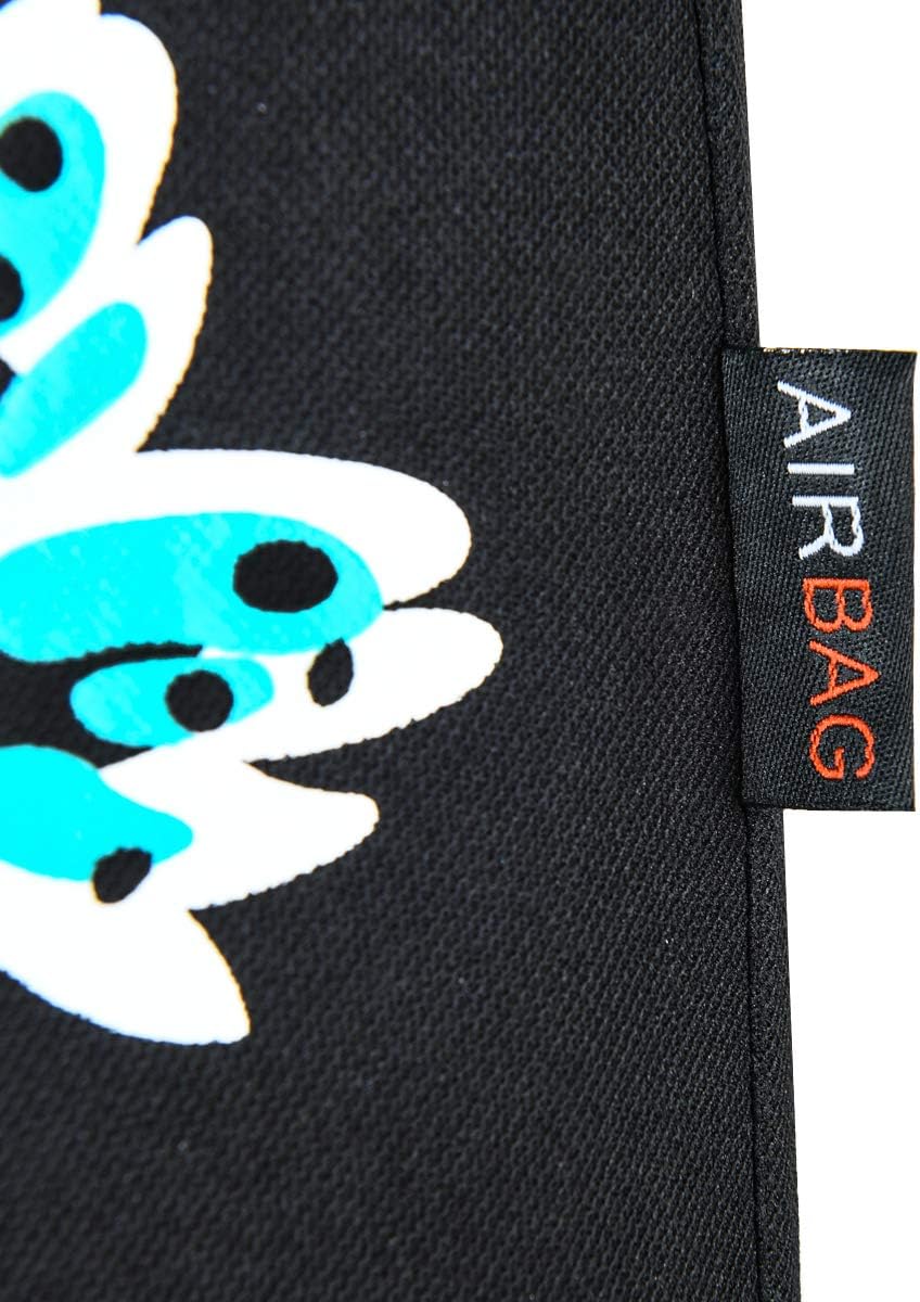 CAR-GRAND Pretty Butterfly Universal Fit High Back Full Set Car Seat Covers,Airbag Compatible,Zipper Design,Fit for suvs,sedans,Vans,Cars(Black with Mint)