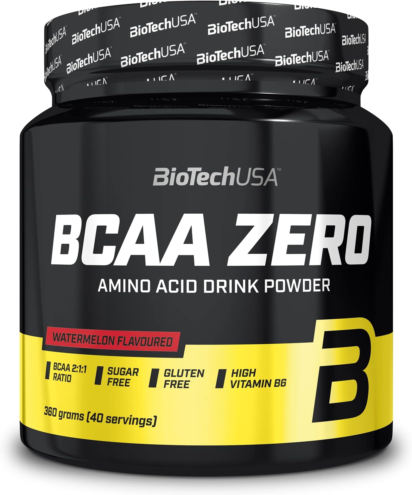 BCAA Zero | Essential Amino Acid Powder | 6g BCAA with Instant L-Leucine | Vegan | Sugar-Free, Lactose-Free, Gluten-Free, 360 g, Watermelon