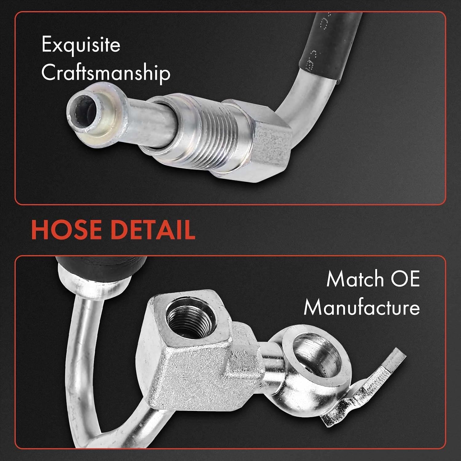 A-Premium Power Steering Pressure Hose Line Assembly Compatible with Nissan 350Z 2003 2004 2005, V6 3.5L, Pump To Rack/Gear
