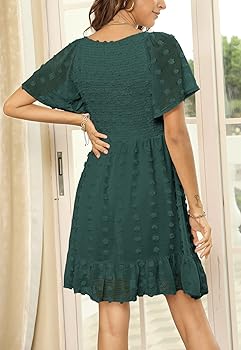 ワンピース Little Butterfly Sleeve Dress Brielle One-Shoulder Marabou Feather Trim Mini Dress | Windsor