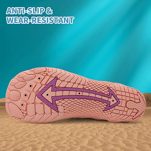 Miniatura 4 de Zapatos de playa y piscina de secado rápido, sin cordones, para mujeres y hombres, para surf, yoga y deportes acuáticos