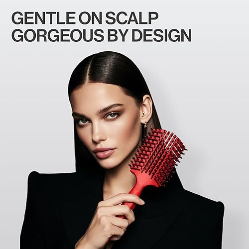 Miniatura 7 de COCCO Aura Vent - Cepillo de jabalí  Diseño ventilado de doble curvatura para un secado más rápido, desenredar y dar brillo sin esfuerzo, jabalí +