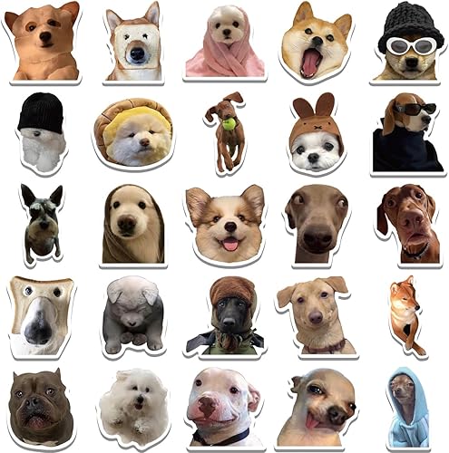 Miniatura 4 de Lindas calcomanías de gatos y perros, 200 unidades divertidas de perros y gatos, calcomanías de meme para niños, adolescentes y adultos, calcomanías