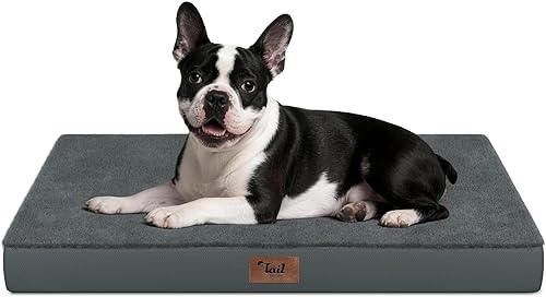 Miniatura 87 de Cama Ortopédica para Perros de Exterior para Perros Medianos y Gatos, Tapete Plano Impermeable para Mascotas con Espuma de Caja de Huevos y Funda