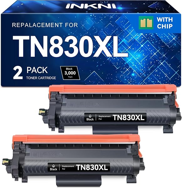 InkNI Compatible Toner Cartridges Replacement for Brother TN830XL TN830 TN 830 XL Toner Cartridges Work for HL-L2460DW D