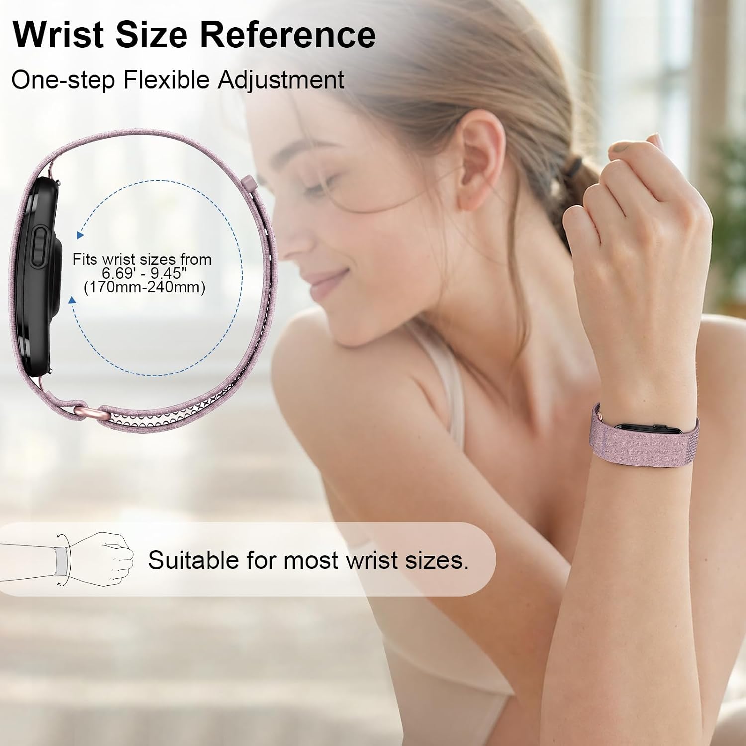 Nylon Replacement Band Compatible with Garmin CIRQA Smart Band image 3