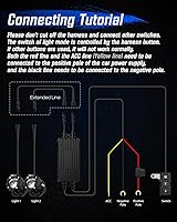 Vista 8 de NOVSIGHT Luces LED Pods Luces de Conducción - 2'' con 8 Modos de Luz 2 Tipos de Soportes, Impermeable Fuera de Carretera LED Light Pod