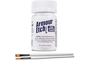 Armour Etch Glass Etching Cream with Application Brushes