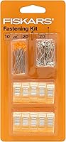 Vista 1 de Fiskars Fastening - Kit de costura de 50 piezas, transparente/naranja