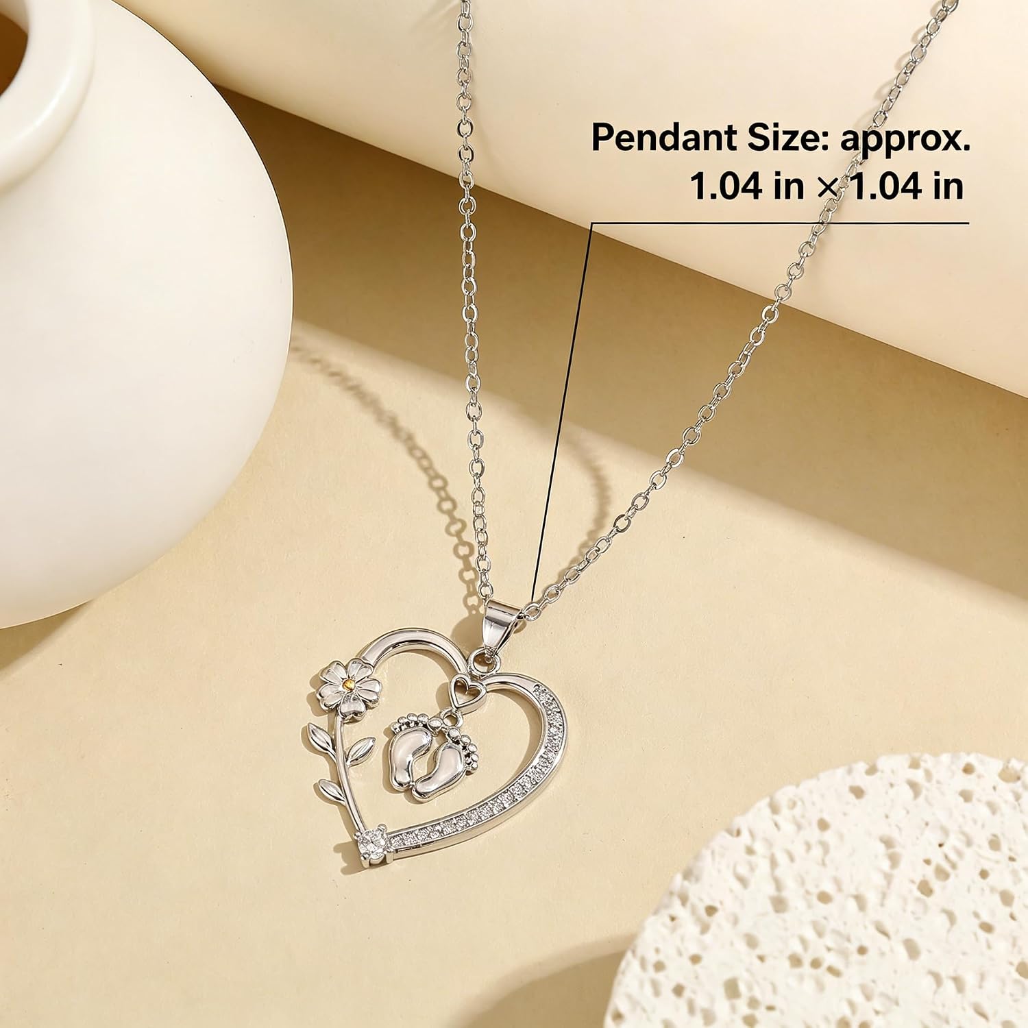 Miscarriage Memorial Necklace for Women, Angel Baby Loss Sympathy Gift