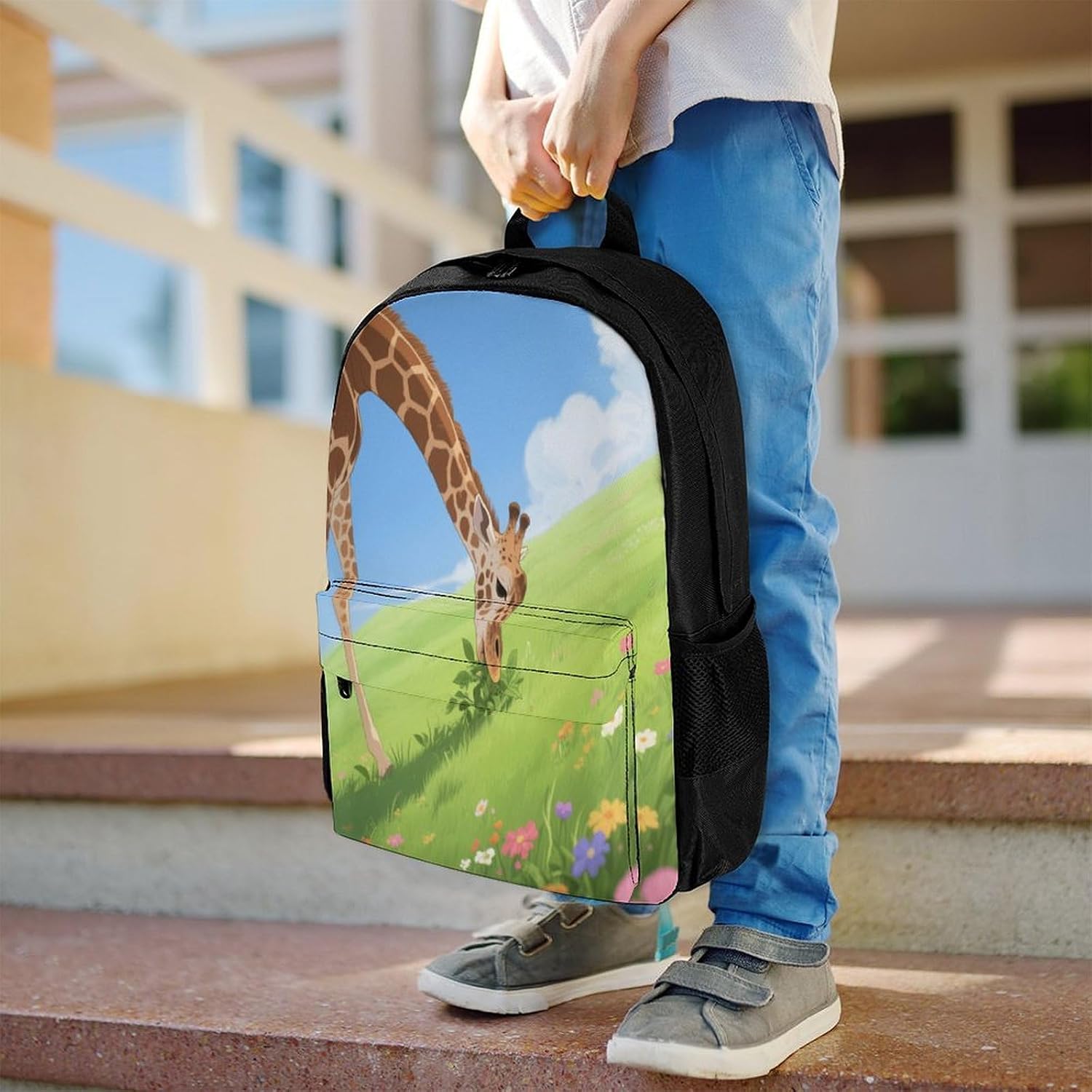 Giraffe Backpack Daypack Travel Backpack | Lightweight Casual Laptop Backpack for Women Men Aesthetic Travel Bag for Weekender Business Hiking Outdoor