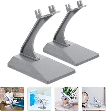 2 Pcs Aircraft Models Stands, Plastic Model Plane Display Stand Mini Plane Model Holder Without Airplane Model