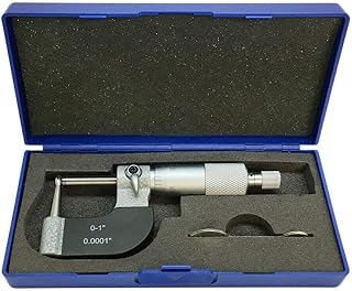 Galapagoz Tube Micrometer 0.0001inch Graduation Carbide Tipped Neck Ball Spherical Anvil 0-1 inch USA