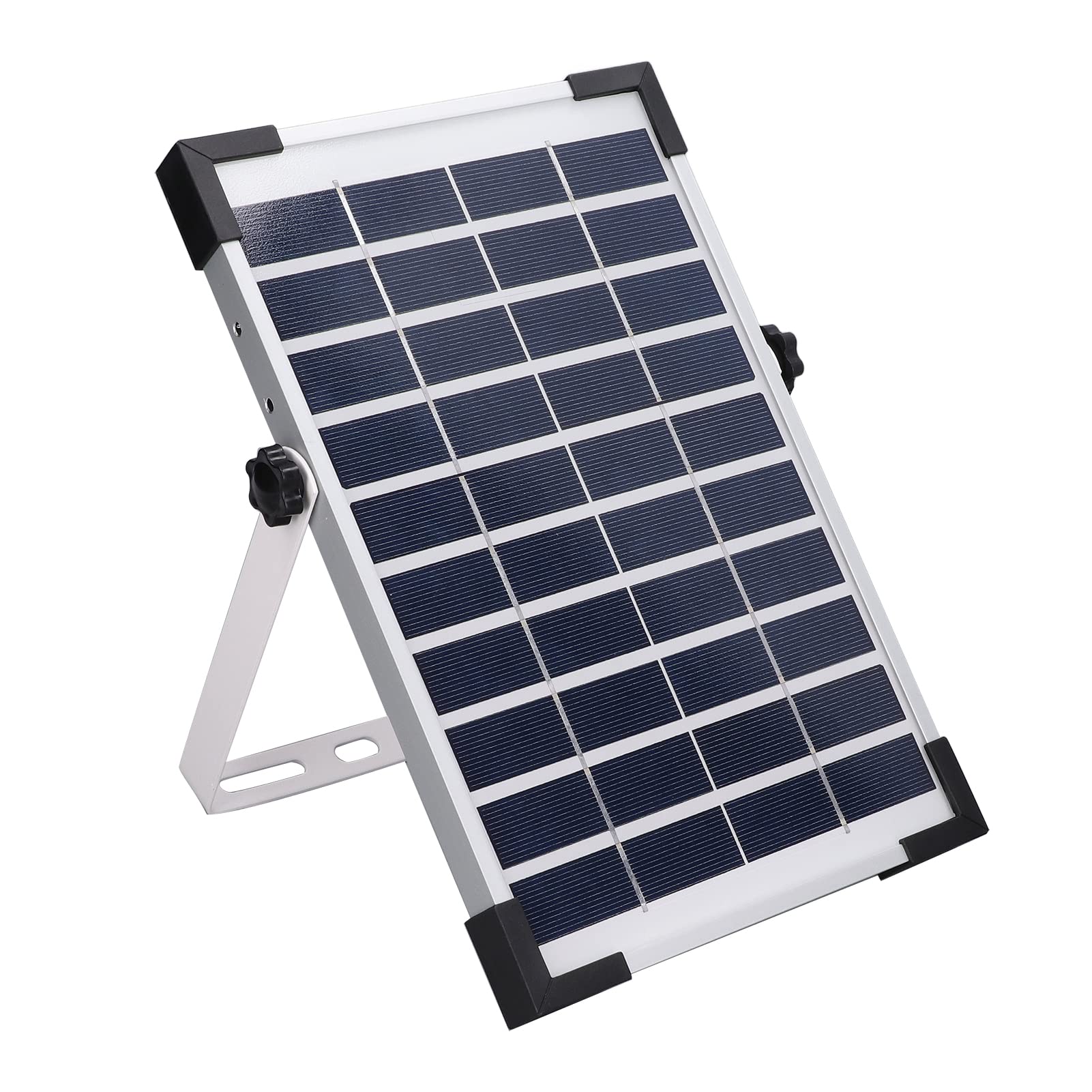 Cocoarm Fontana Solare Pompa per Fontana Solare in Silicio Monocristallino ABS 5W 10V con Testa da 200 Cm Flusso 190L H 4 Ugelli per Bagno per Uccelli Stagno Piscina Giardino Giochi d'Acqua