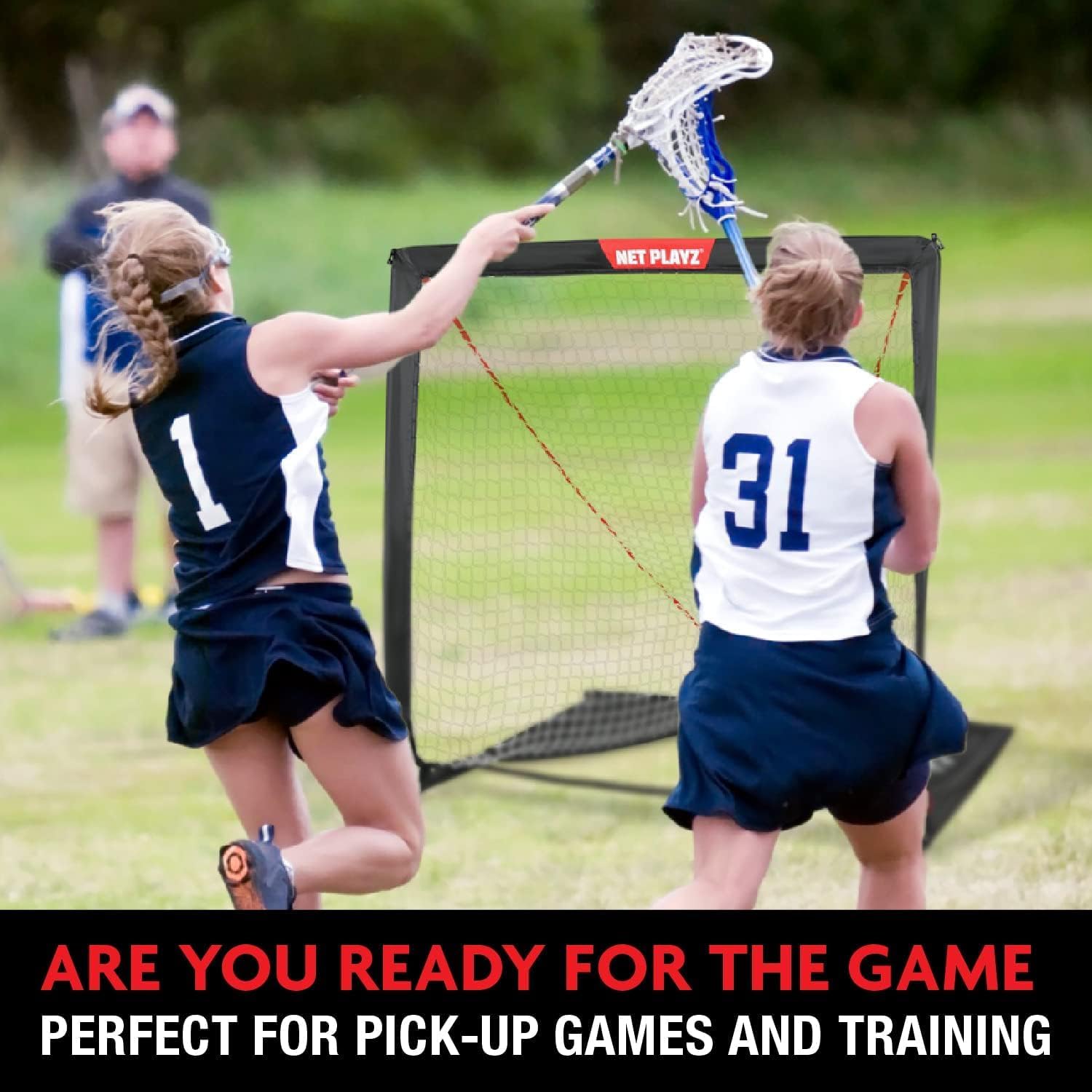 Portable Easy Fold-Up Lacrosse Goal, 4' x 4'