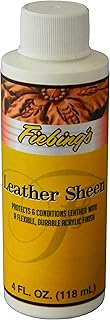 Fiebing's Leather Sheen Acrylic Finisher (4oz) - Acrylic Wax Top Finish to Condition Smooth Leather Boots, Furniture, Jacket, Belt - High Gloss, Flexible, Water Resistant, Durable Protective Finish