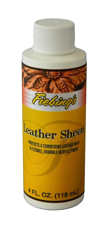 Fiebing's Leather Sheen Finalizador Acrílico com Cera para Couro Liso, 120 mL