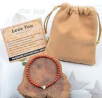 Vista 725 de MASSIVE BEADS Pulsera elástica de yoga hecha a mano con piedra natural, cristal curativo, energía, regalos para adultos unisex de 0.157 in, 0.236