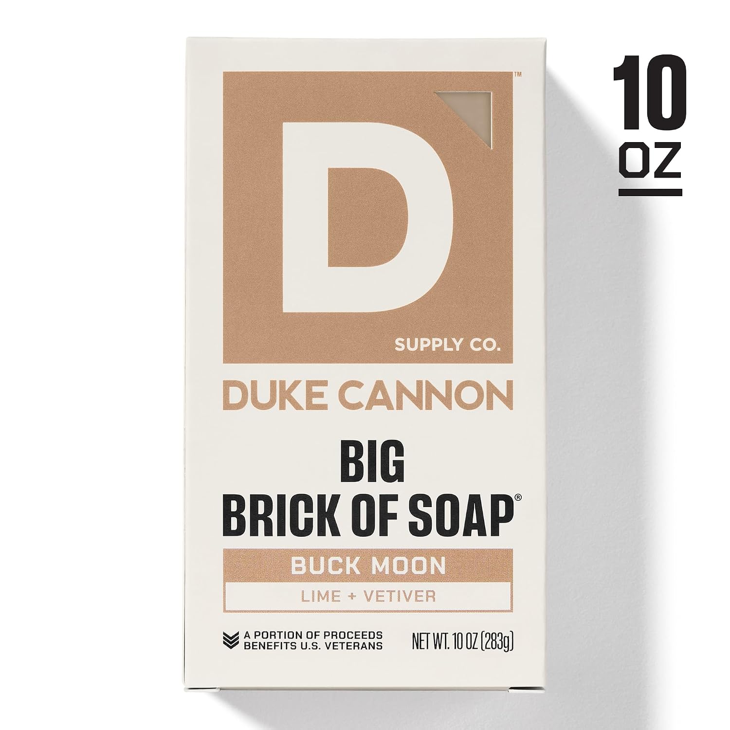 Duke Cannon Supply Co. Bar Soap Puck Bundle - Men's Natural Rounded Bar Soap with Masculine Scents - Disc-shaped Mens soap - All Skin Types - Buck Moon,5 oz (6 Pack)