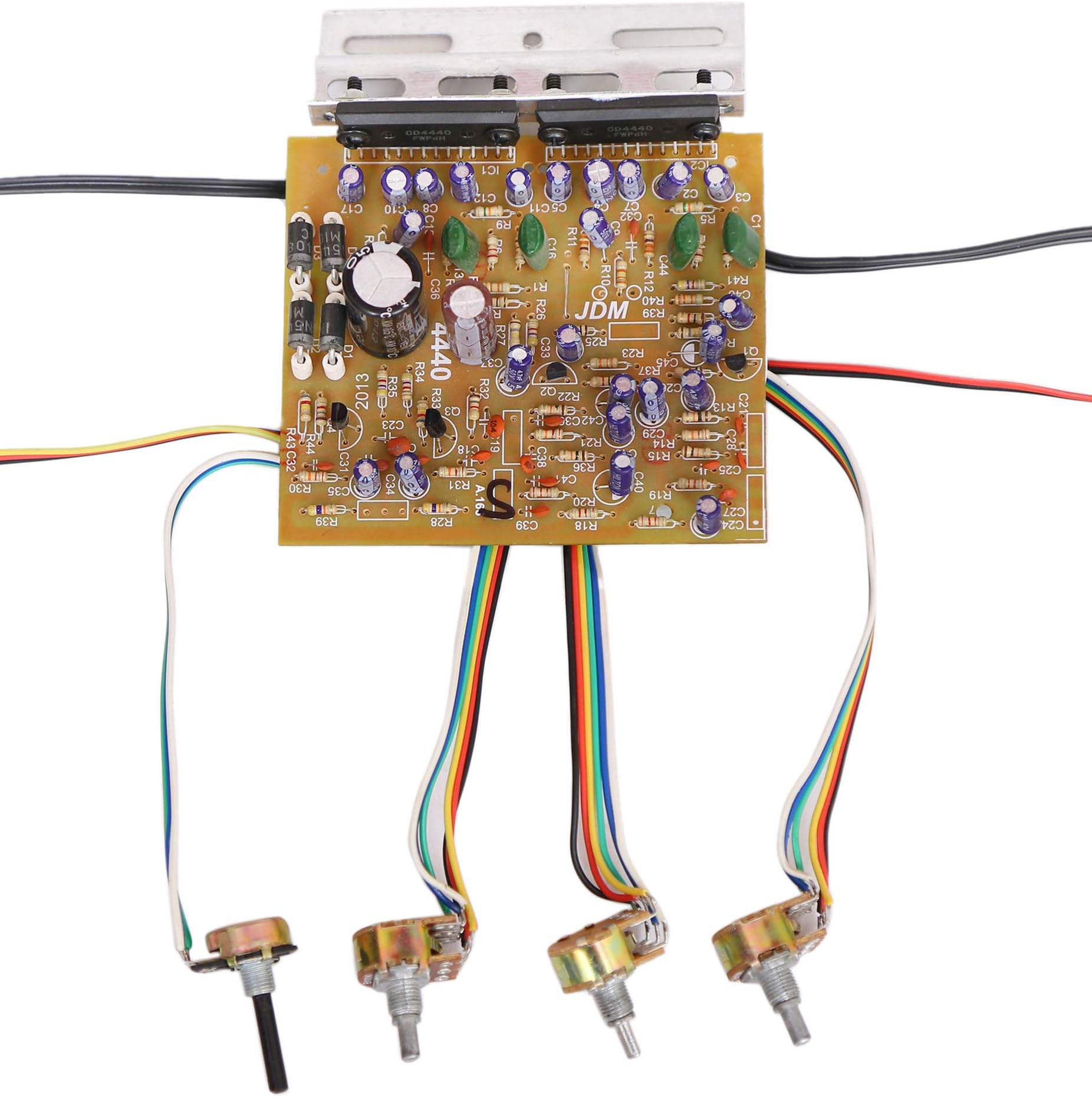 Barry John 100W Audio Amplifier Stereo Circuit KIT Board 4440 IC with BASS, Treble, Volume & Balance Electronic Hobby Kit