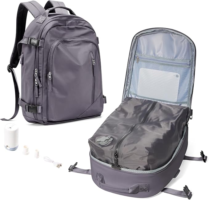 Amazon.com: Travel Vacuum Backpack for Women Men, Vacuum Seal ...