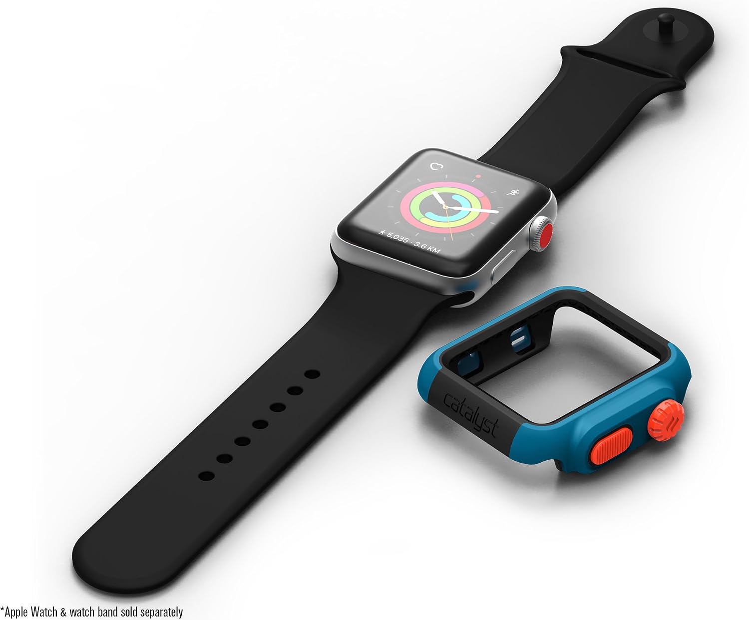 Designed for Apple Watch Impact Case 42mm Series 3 & 2 Rugged Protective Case by Catalyst, Drop Proof Shock Proof Impact Resistant Designed for Apple Watch Case, Blueridge/Sunset