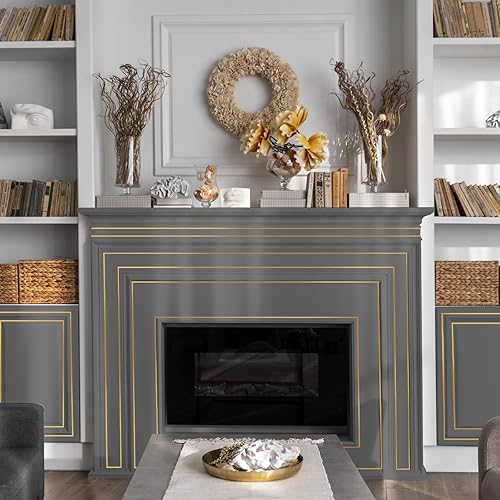 Miniatura 6 de JSIWOTH Moldura para despegar y pegar de 20 pies, color negro, impermeable, para paredes, bordes, marcos de ventanas, azulejos contra salpicaduras,