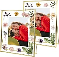 Vista 11 de Qiannhee Juego de 2 marcos flotantes de 8 x 10 pulgadas, con capacidad para fotos de 8 x 10 pulgadas, 6 x 8 pulgadas, 5 x 7 pulgadas para mesa
