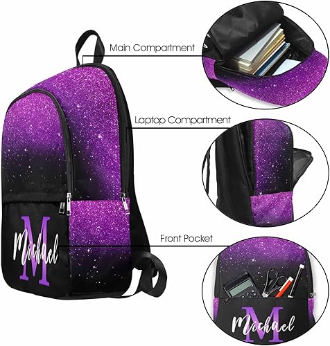 Miniatura 3 de MyPupSocks Bolsa de viaje personalizada para laptop de negocios, mochila con nombre, mochila impermeable para mujer, b05, Personalizado