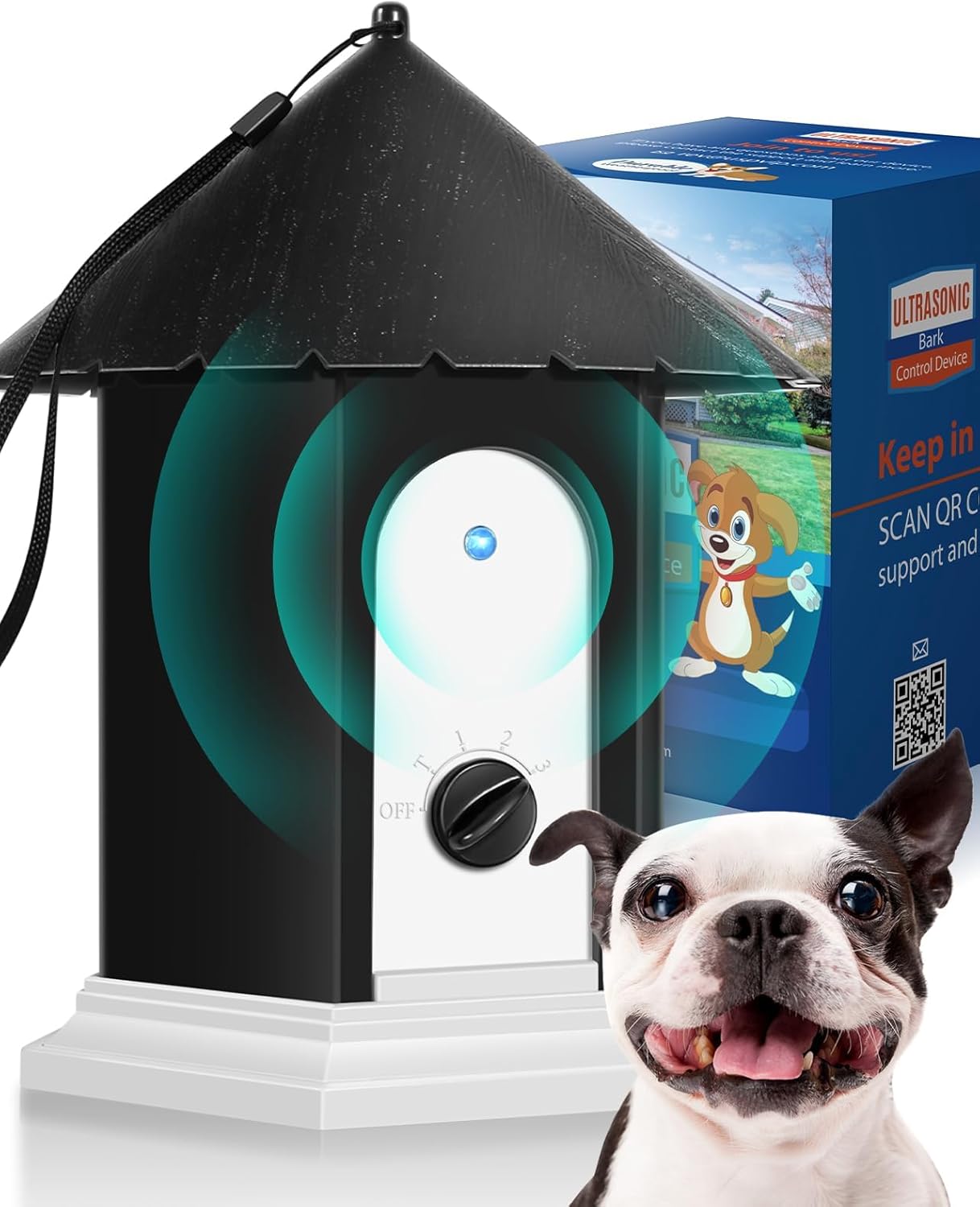 Anti Barking Device, 50FT Dog Barking Control Device, Ultrasonic Dog Bark Deterrent