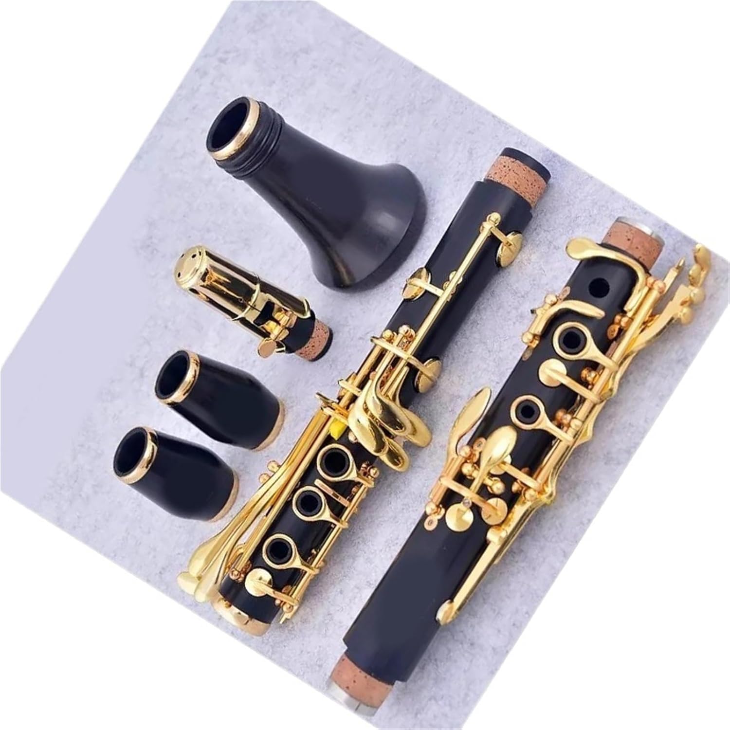 Ebony Clarinet Bb Wood Gold Plated 17 Keys M62 Clarinet