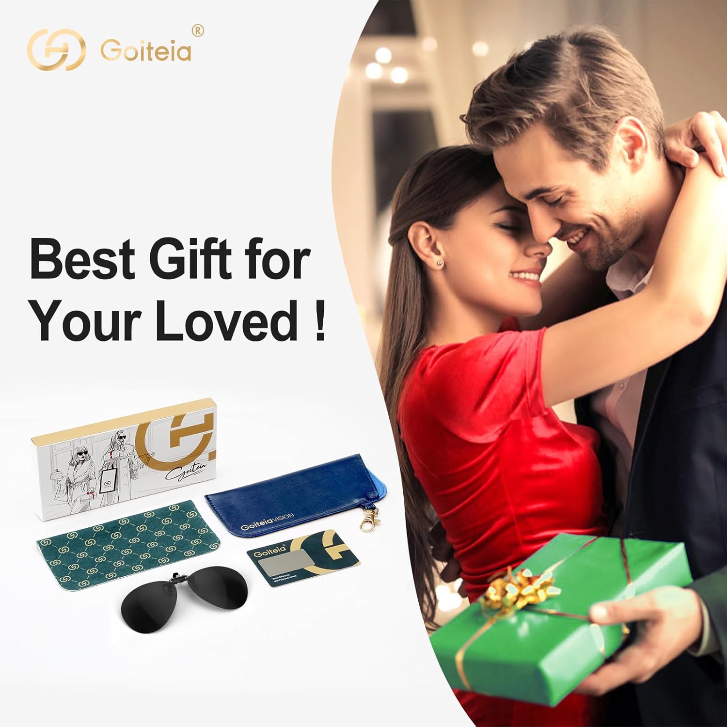 Goiteia Polarized Flip up Clip on Sunglasses over Prescription Glasses for Fashion Men Women - Image 6