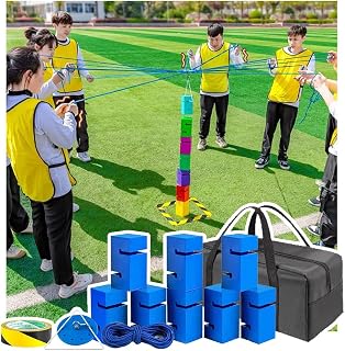 Lawn/Beach Games, Team Building Games For Home/School/Company, Outdoor Activities For Adults & Kids(Size:8pcs,Color:blue)
