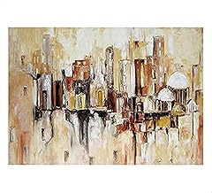 لوحة تابلوه من الكانفا بتصميم عصري - 70سم * 100سم، الوان متعددة