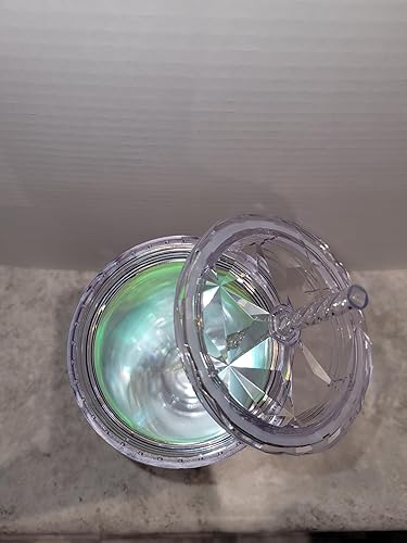 Miniatura 4 de Starbucks Vaso de cristal transparente con prisma de diamante para vacaciones de Navidad, 24 onzas