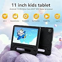 Vista 2 de Tablet infantil de 11 pulgadas Android 15 20GB + 128GB Octa-Core 8000mAh tableta Todder con funda a prueba de caídas, control parental, WiFi 6
