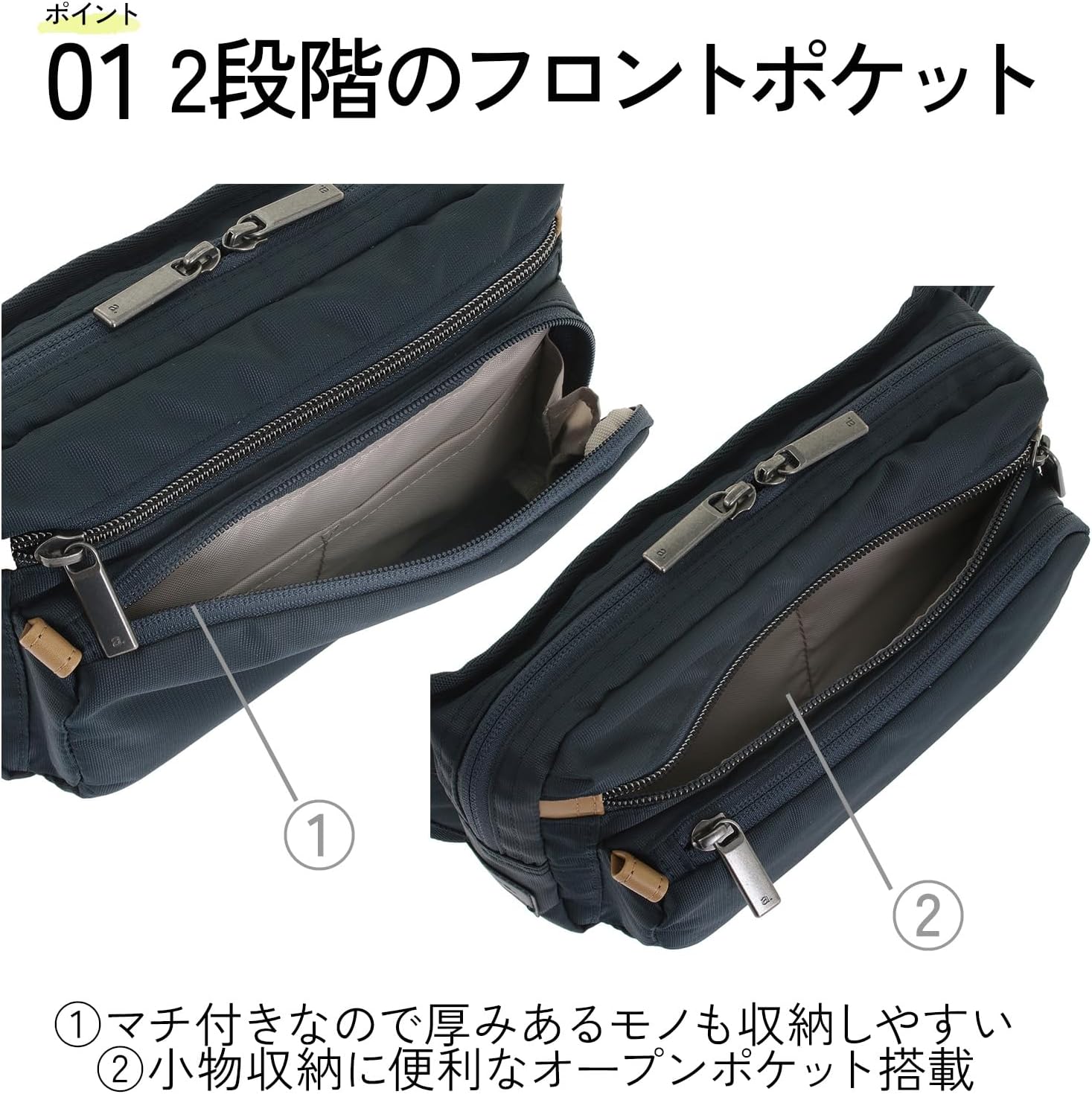 Amazon | [エース] トーキョー ウェストバッグ バスティーク2 ネイビー