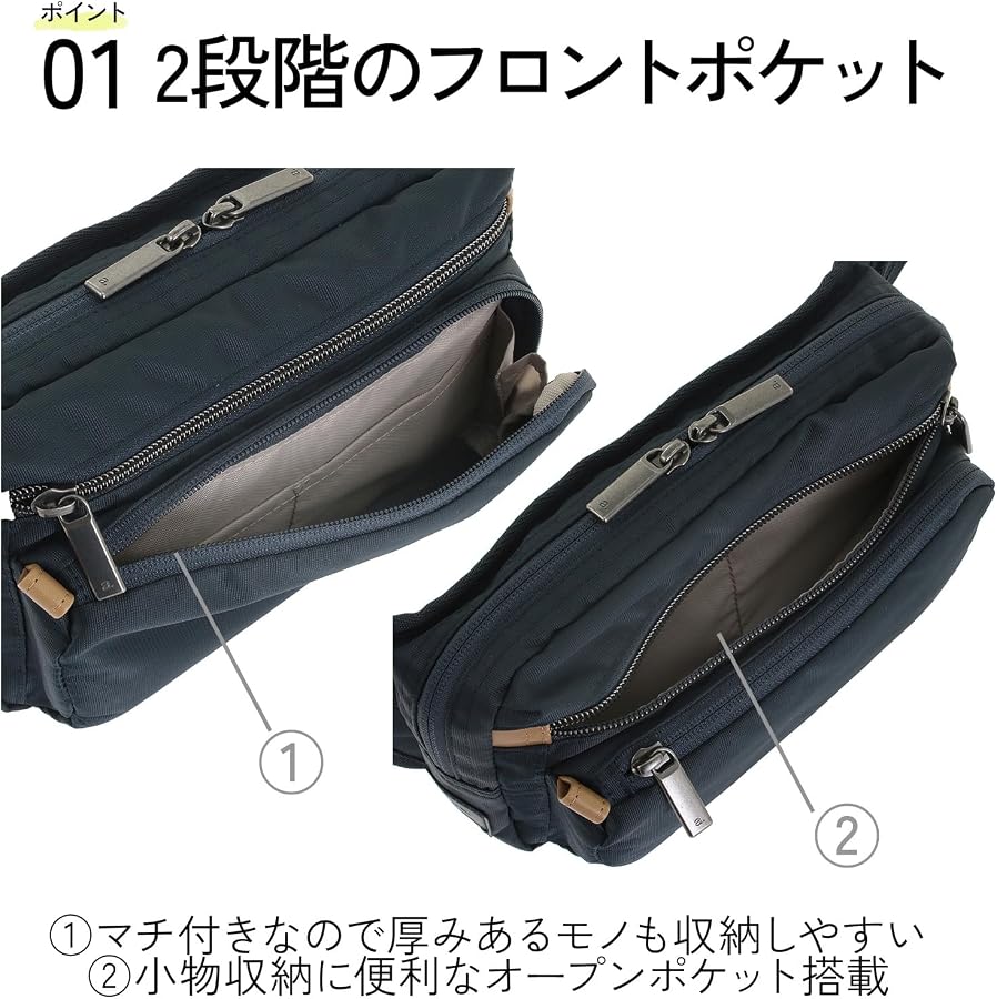 Amazon | [エース] トーキョー ウェストバッグ バスティーク2 ネイビー