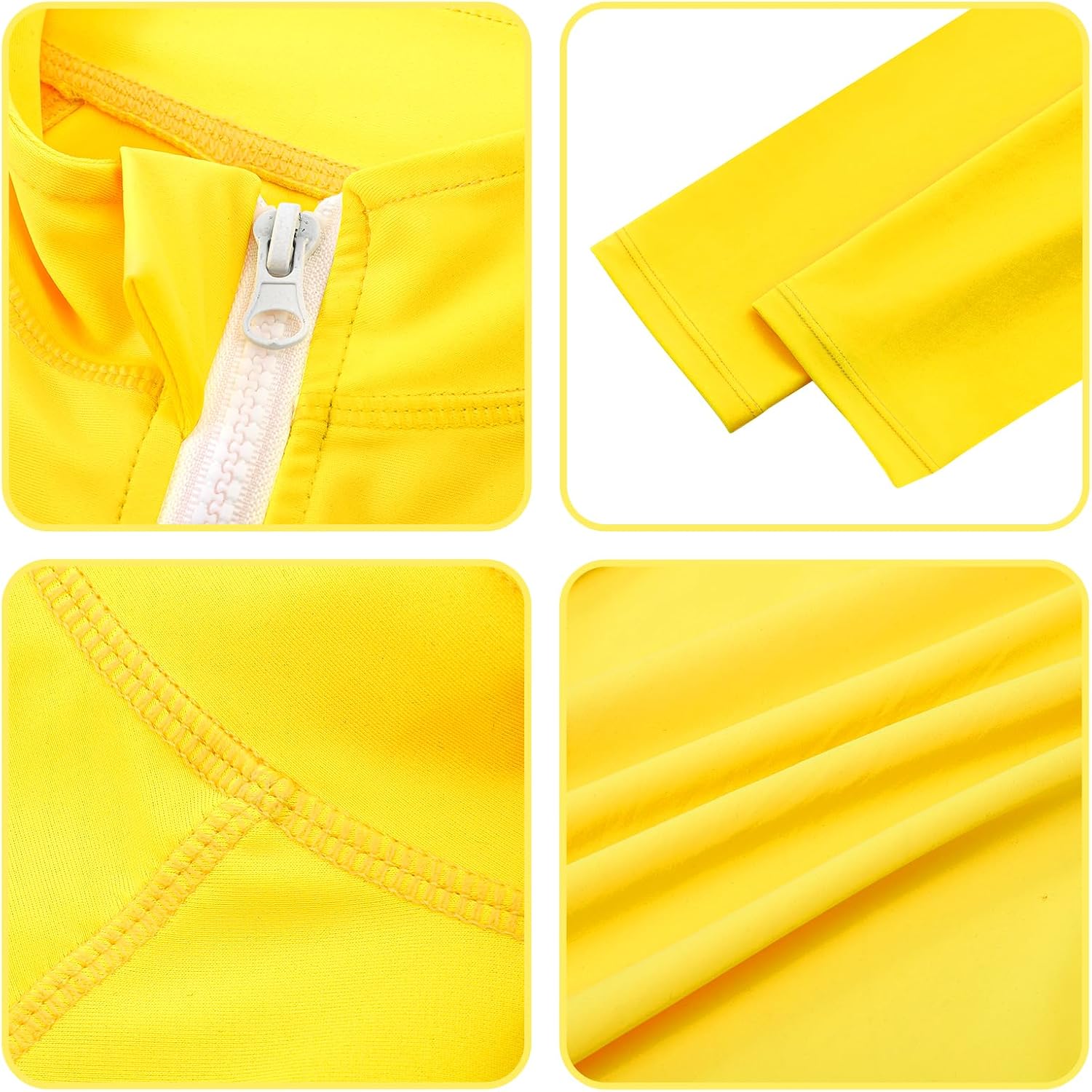 Rash Guard for Boys Long Sleeve Zipper Swim Shirt UPF 50+ Toddler Sun Water Suit
