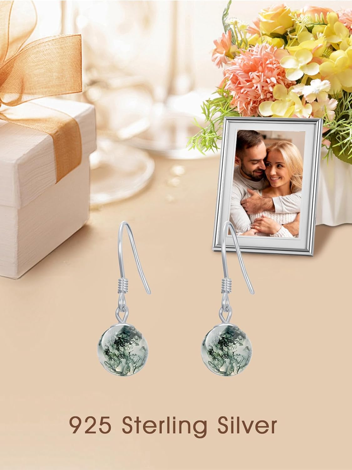 Seiyang Natural Pearl Earrings 925 Sterling Silver Freshwater Pearl Dangle Earrings Jewelry Gifts for Women Mom Her - Image 3