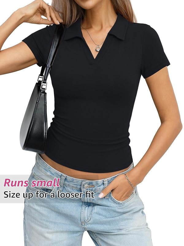 EasyGala Womens Cotton Polo Shirts Short Sleeve Business Casual Outfits by EasyGala - Used condition - Image 2