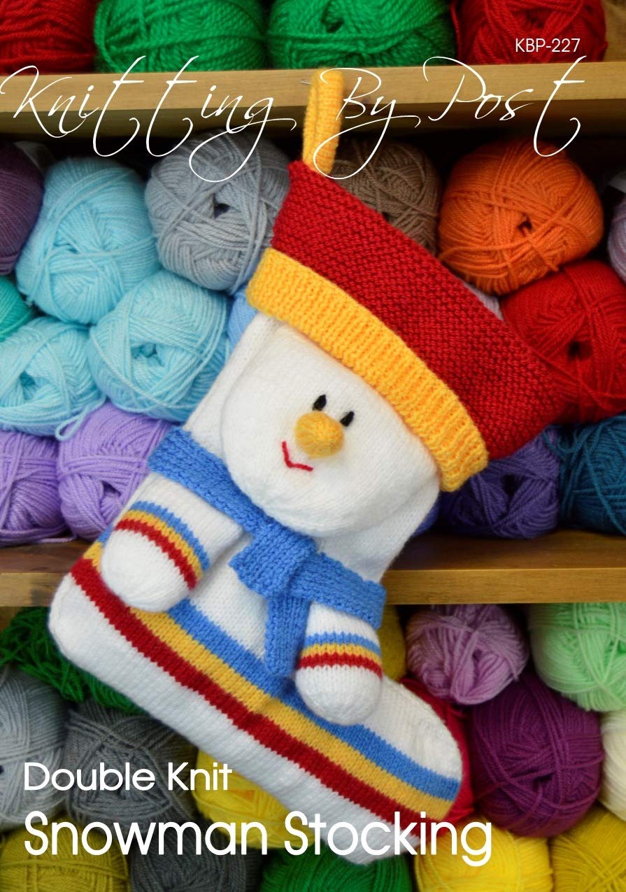 Knitting By Post Knitting Pattern Snowman Stocking From