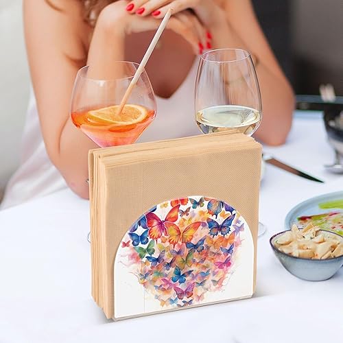 Miniatura 6 de Napkin Holders for Table Paper Napkins Dispenser Kitchen Bathroom Butterflies Standing Decorative Acrylic