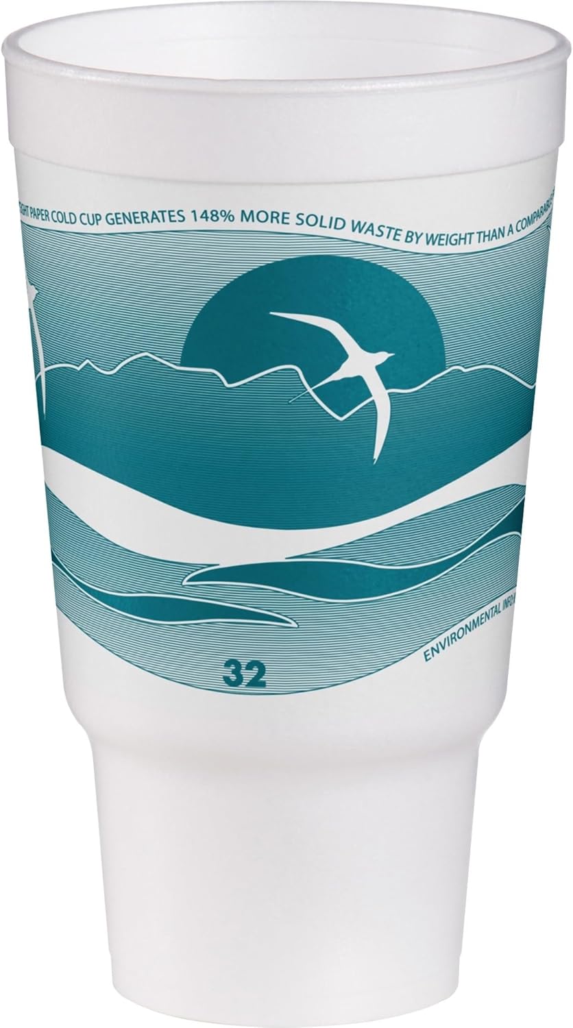 DART 32AJ20H HORIZON FOAM CUP 16 Count (Pack of 25) Total of 400 cups