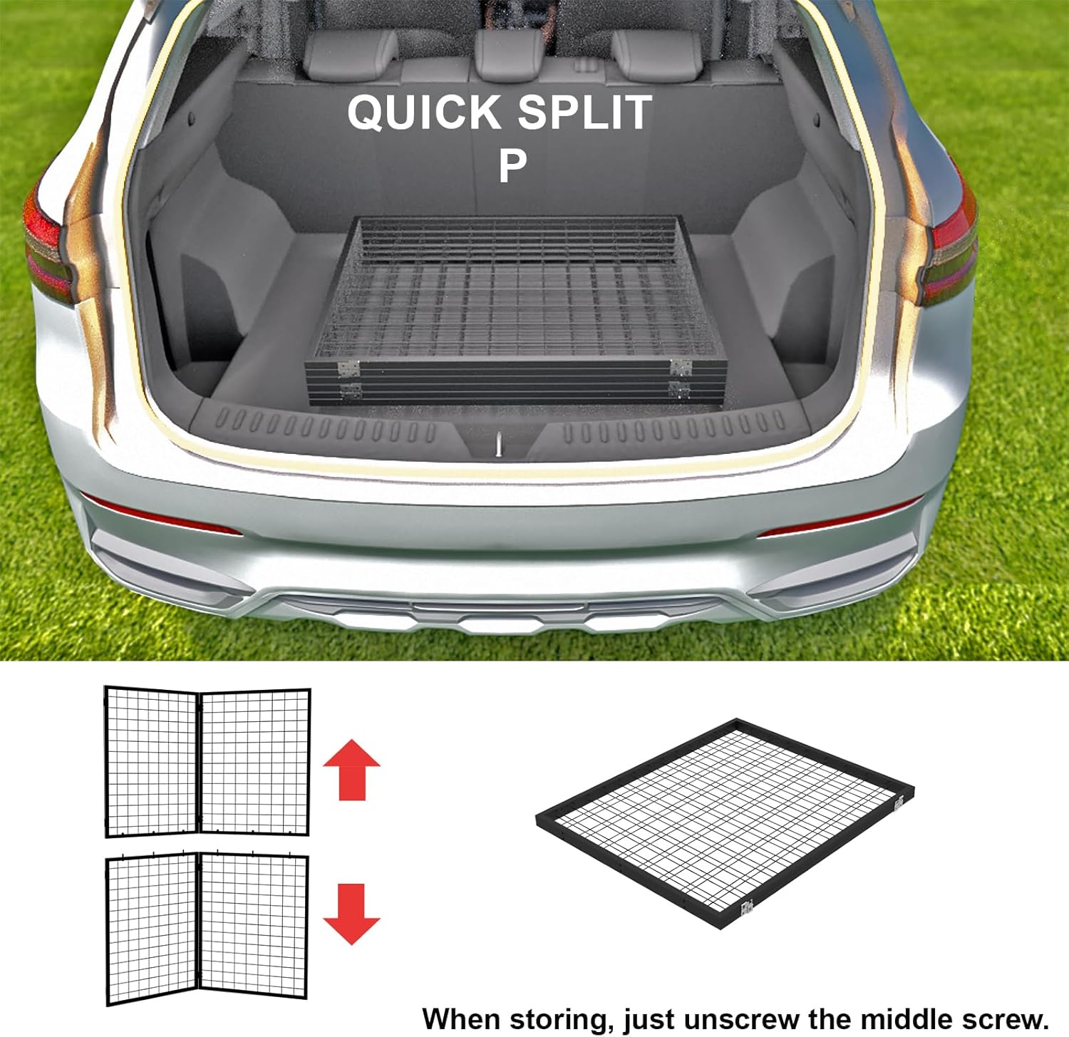 Foldable Grid Wall Panel 2PCS - Portable Heavy Duty Gridwall Display Rack with Detachable Z Unit, Floor Standing for Retail Store, Craft Fair & Pop Up Events